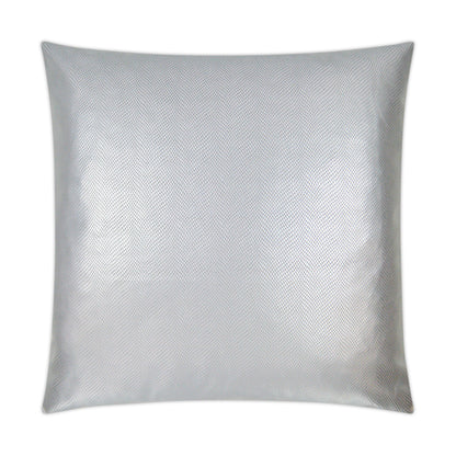 D.V. KAP HOME   24" x 24" Jenkins Pillow - Silver Glam, Solid    - 3250-S-2424