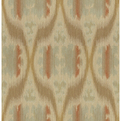 KRAVET DESIGN  IKAT/SOUTHWEST/KILIMS BLUE,GREY,ORANGE   - 32548.512.0