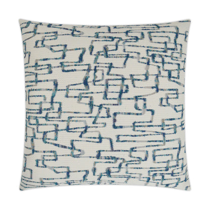 D.V. KAP HOME   24" x 24" Da Vinci Pillow - Lapis Modern, Abstract    - 3261-L-2424