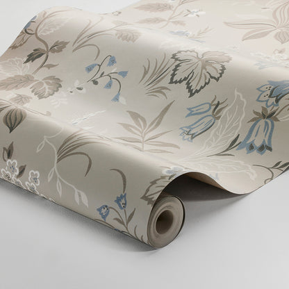 SCHUMACHER  Borastapeter FOLKLORE   DOVE , BLUE   - 3263