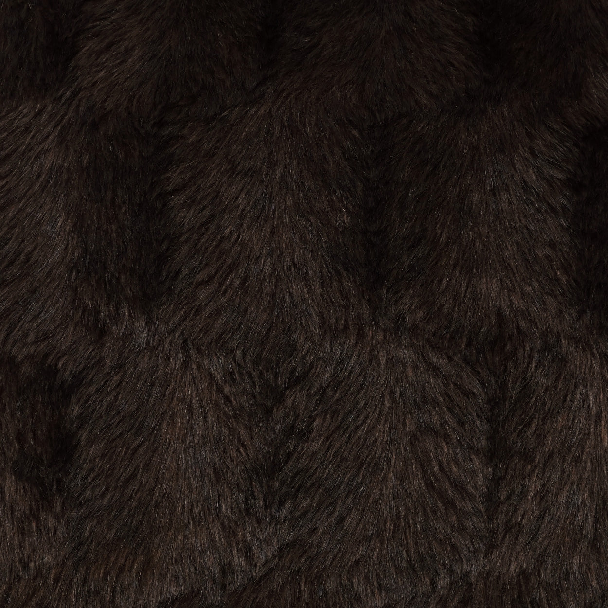 D.V. KAP HOME   24" x 24" Ermelo Pillow - Espresso Solid, Faux Fur    - 3263-E-2424