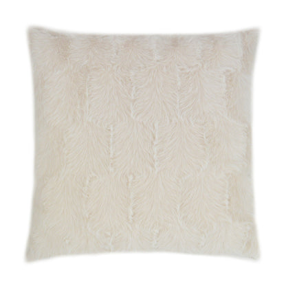 D.V. KAP HOME   24" x 24" Ermelo Pillow - Opal Solid, Faux Fur    - 3263-O-2424