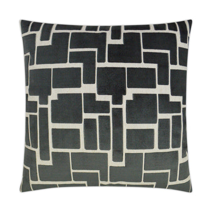 D.V. KAP HOME   24" x 24" Aura Pillow - Charcoal Modern    - 3265-C-2424