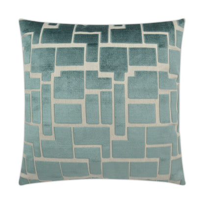 D.V. KAP HOME   24" x 24" Aura Pillow - Mist Geometric    - 3265-M-2424