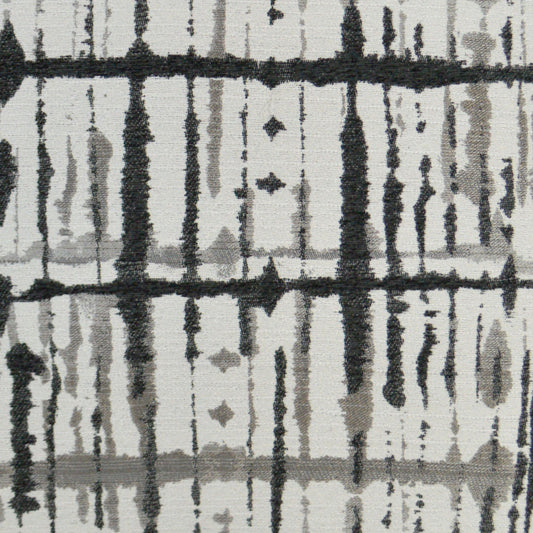 D.V. KAP HOME 3278-C-YARD Maddox Fabric - Charcoal Modern, Transitional, Abstract  Grey   - Maddox