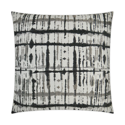D.V. KAP HOME   24" x 24" Maddox Pillow - Charcoal Modern, Transitional, Abstract    - 3278-C-2424