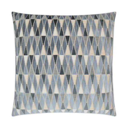 D.V. KAP HOME   24" x 24" Abrash Pillow - Atlantic Transitional, Geometric    - 3279-A-2424