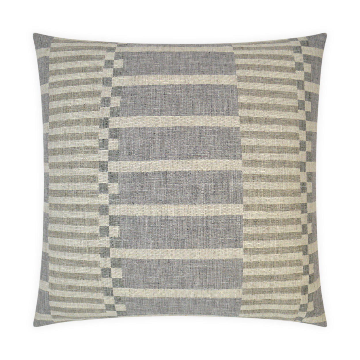 D.V. KAP HOME   24" x 24" Ranchester Pillow - Graphite Transitional, Geometric    - 3281-G-2424