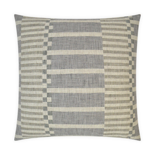 D.V. KAP HOME   24" x 24" Ranchester Pillow - Graphite Transitional, Geometric    - 3281-G-2424