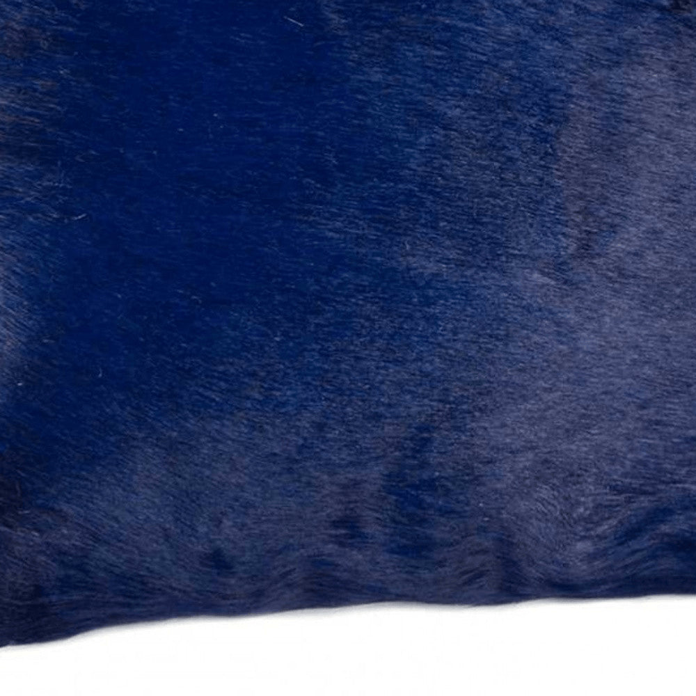 18" Purple Cowhide Cowhide Throw Pillow