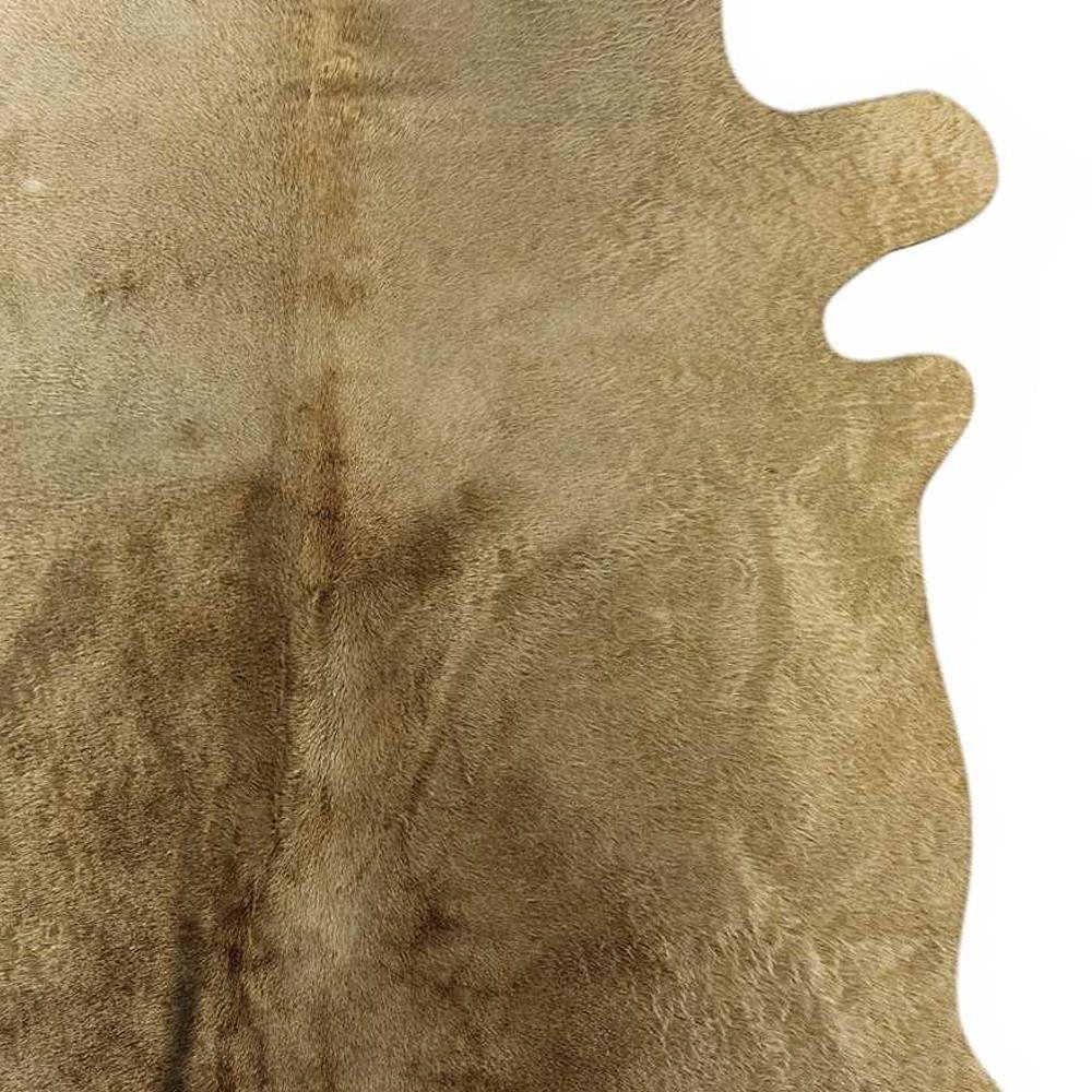 6' X 7' Taupe Cowhide Cowhide Print Area Rug