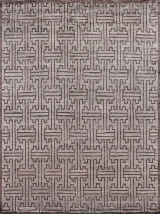 EXQUISITE RUGS   Hand-Knotted Rectangle    - 3289-6'X9'