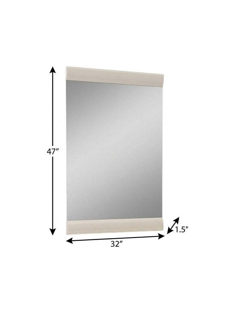 34" Refined Beige High Gloss Dresser