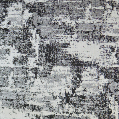 Grey & charcoal abstract pillow with a painterly, distressed pattern; 24x24 textural pillow.
