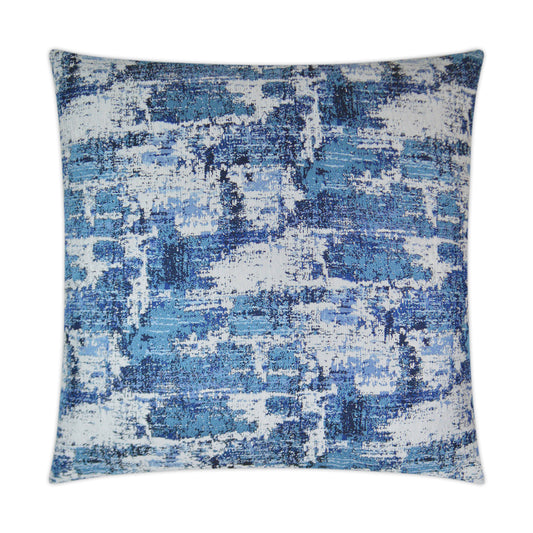 D.V. KAP HOME   24" x 24" Textural Pillow - Marine Abstract    - 3303-M-2424