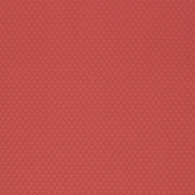 Terracotta orange fabric with tiny diamond-scale pattern and subtle texture.