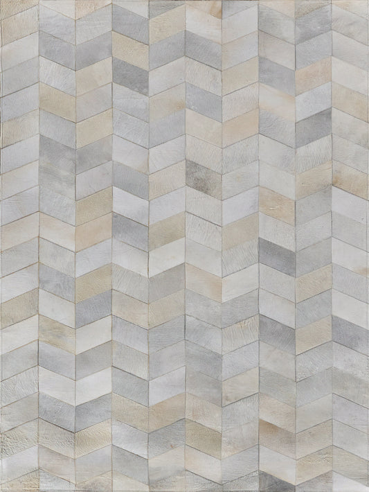 EXQUISITE RUGS   Natural Hide Indoor Hand Stitched    - 3303-5'X8'