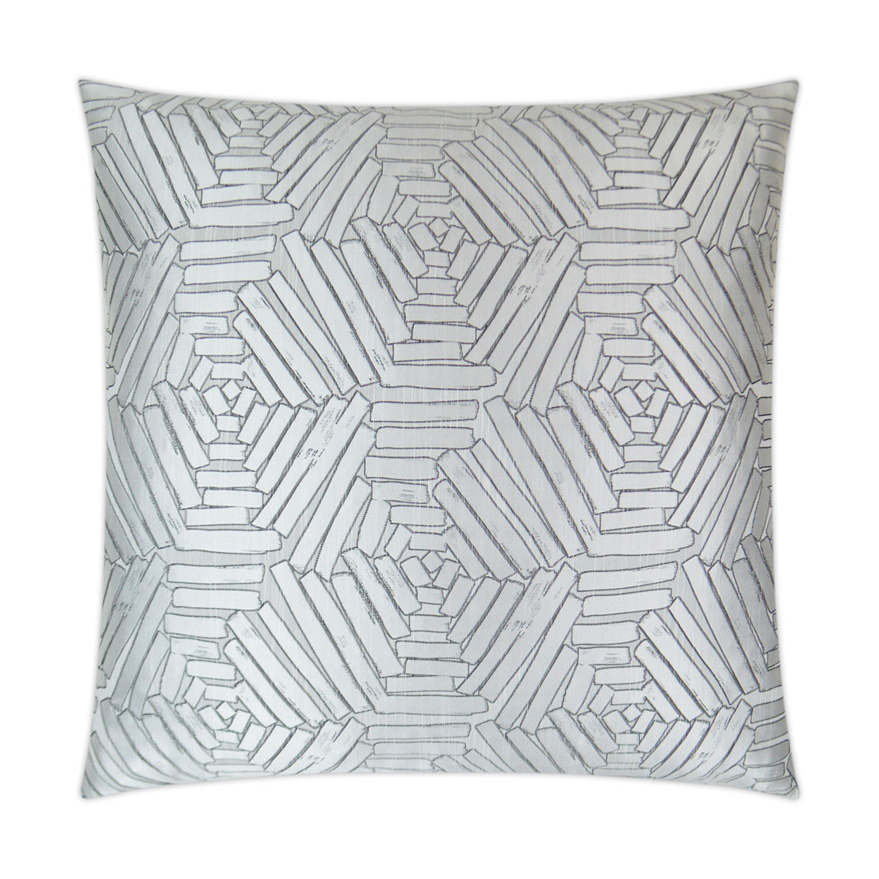 D.V. KAP HOME   24" x 24" Percy Pillow - Linen Glam, Transitional, Geometric    - 3305-L-2424