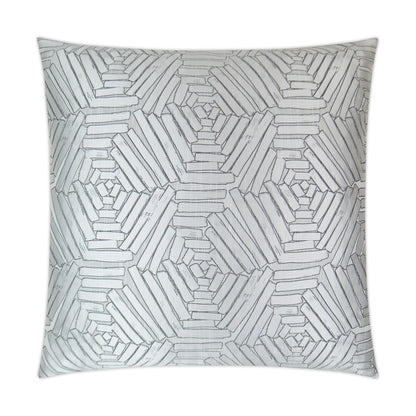 D.V. KAP HOME   24" x 24" Percy Pillow - Linen Glam, Transitional, Geometric    - 3305-L-2424