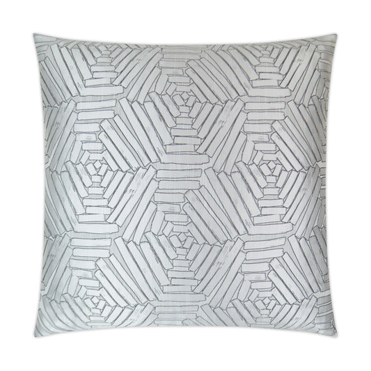 D.V. KAP HOME   24" x 24" Percy Pillow - Linen Glam, Transitional, Geometric    - 3305-L-2424