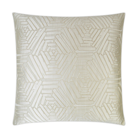 D.V. KAP HOME   24" x 24" Percy Pillow - Pearl Glam    - 3305-P-2424