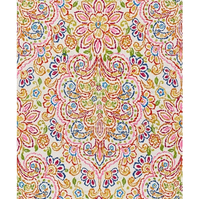 KRAVET COUTURE EMBROIDERY MEDALLION / SUZANI / PERSIAN WHITE,MULTI,PINK   - 33066.723.0