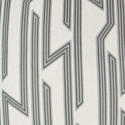 D.V. KAP HOME   24" x 24" Hemingway Pillow - Alabaster Geometric    - 3312-A-2424