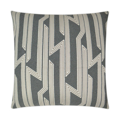 D.V. KAP HOME   24" x 24" Hemingway Pillow - Iron Transitional, Geometric    - 3312-I-2424