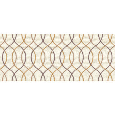 KRAVET DESIGN EMBROIDERY GEOMETRIC IVORY,GOLD,GREY   - 33217.1611.0