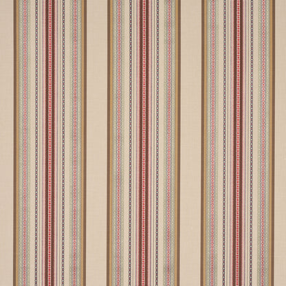 SCHUMACHER  CHROMA WELLINGTON STRIPE WOVEN WOVEN MULTI ON PECAN   - 3322011