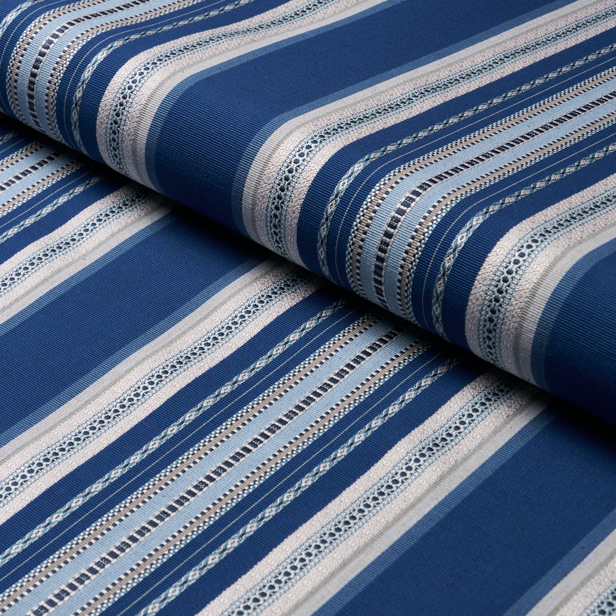 SCHUMACHER  BOHEMIA WELLINGTON STRIPE WOVEN WOVEN BLUE   - 3322024