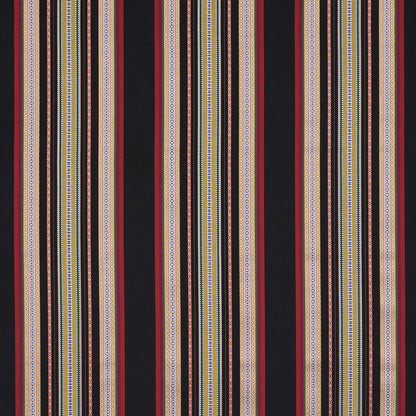 SCHUMACHER  BOHEMIA WELLINGTON STRIPE WOVEN WOVEN BLACK   - 3322025