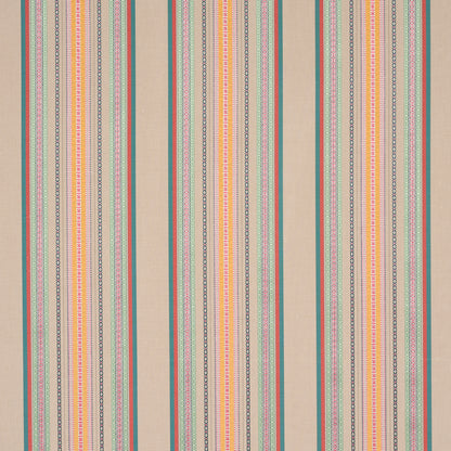 SCHUMACHER  BOHEMIA WELLINGTON STRIPE WOVEN WOVEN NATURAL ON MULTI   - 3322026