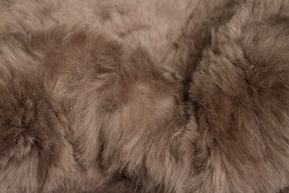 2' X 3' Taupe Genuine Sheepskin Shag Area Rug