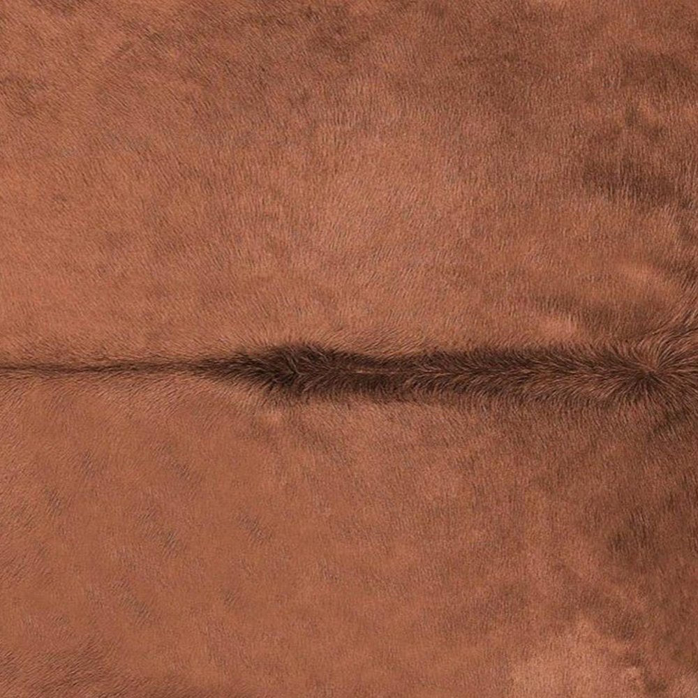 6' X 7' Brown Cowhide Area Rug