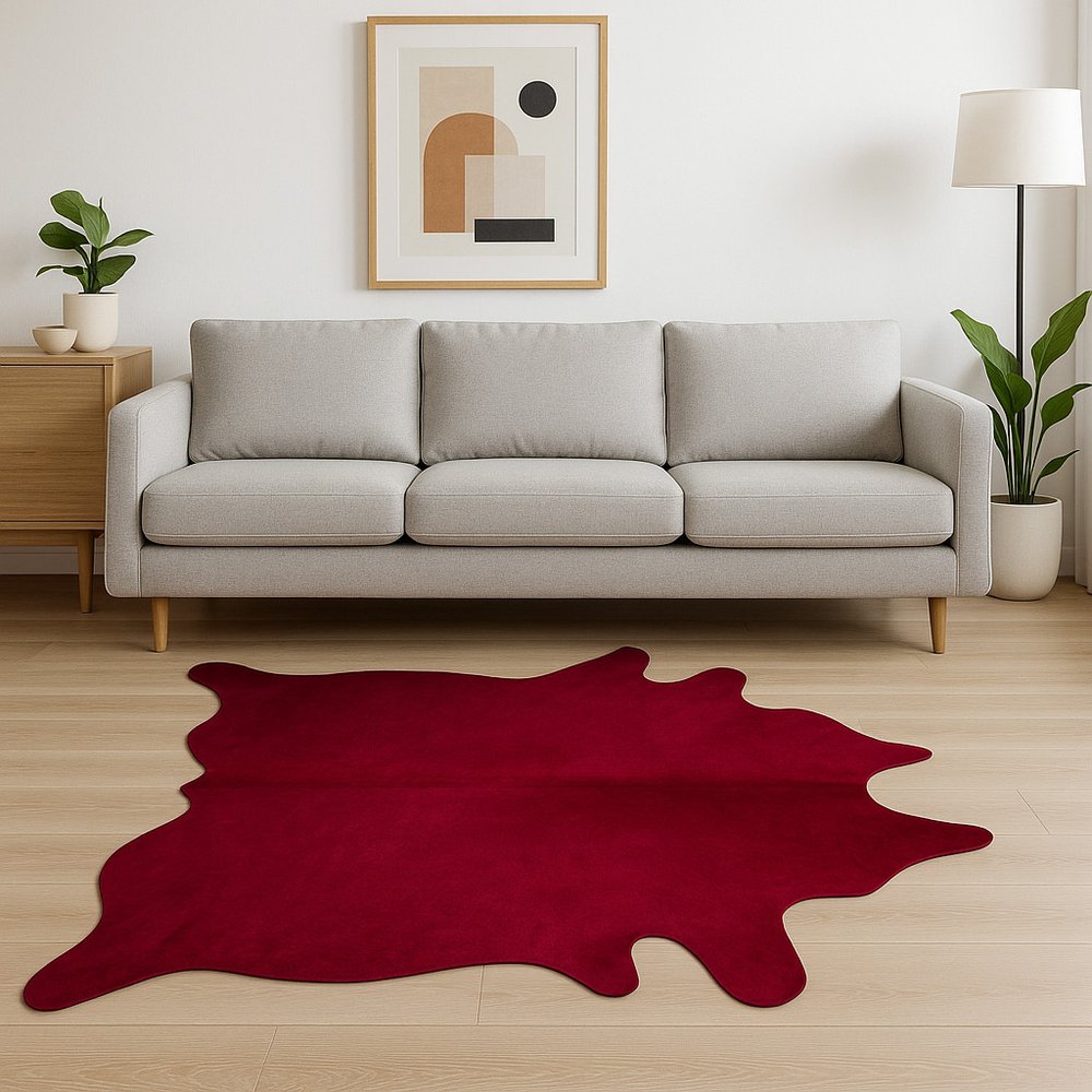 6' X 7' Gold Cowhide Cowhide Print Area Rug