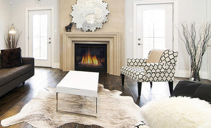 5' X 7' Ivory Cowhide Cowhide Print Area Rug