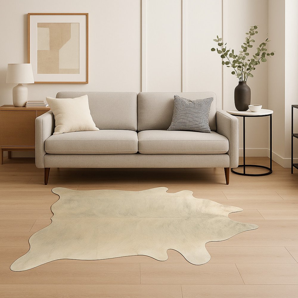 5' X 7' Brown And Black Cowhide Cowhide Print Area Rug