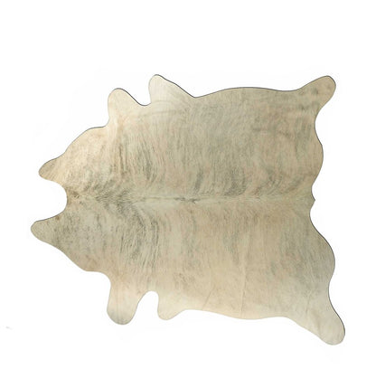 5' X 7' Ivory Cowhide Cowhide Print Area Rug