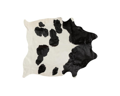 6' X 7' Brown And White Cowhide Area Rug