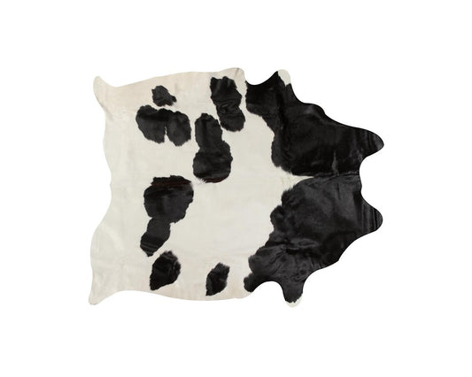 6' X 7' Brown And White Cowhide Area Rug
