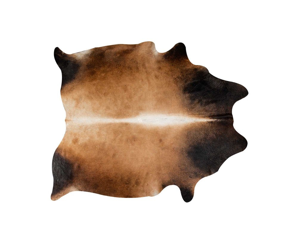 5' X 7' Brown And Black Cowhide Cowhide Print Area Rug