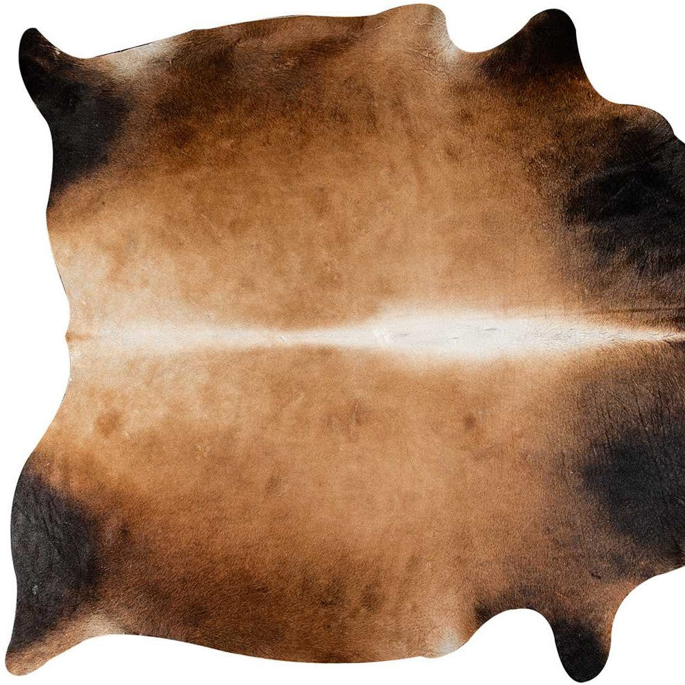 60" X 84" Dark Brindle Cowhide  Rug