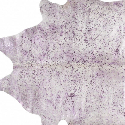 6' X 7' Gray Cowhide Cowhide Print Area Rug