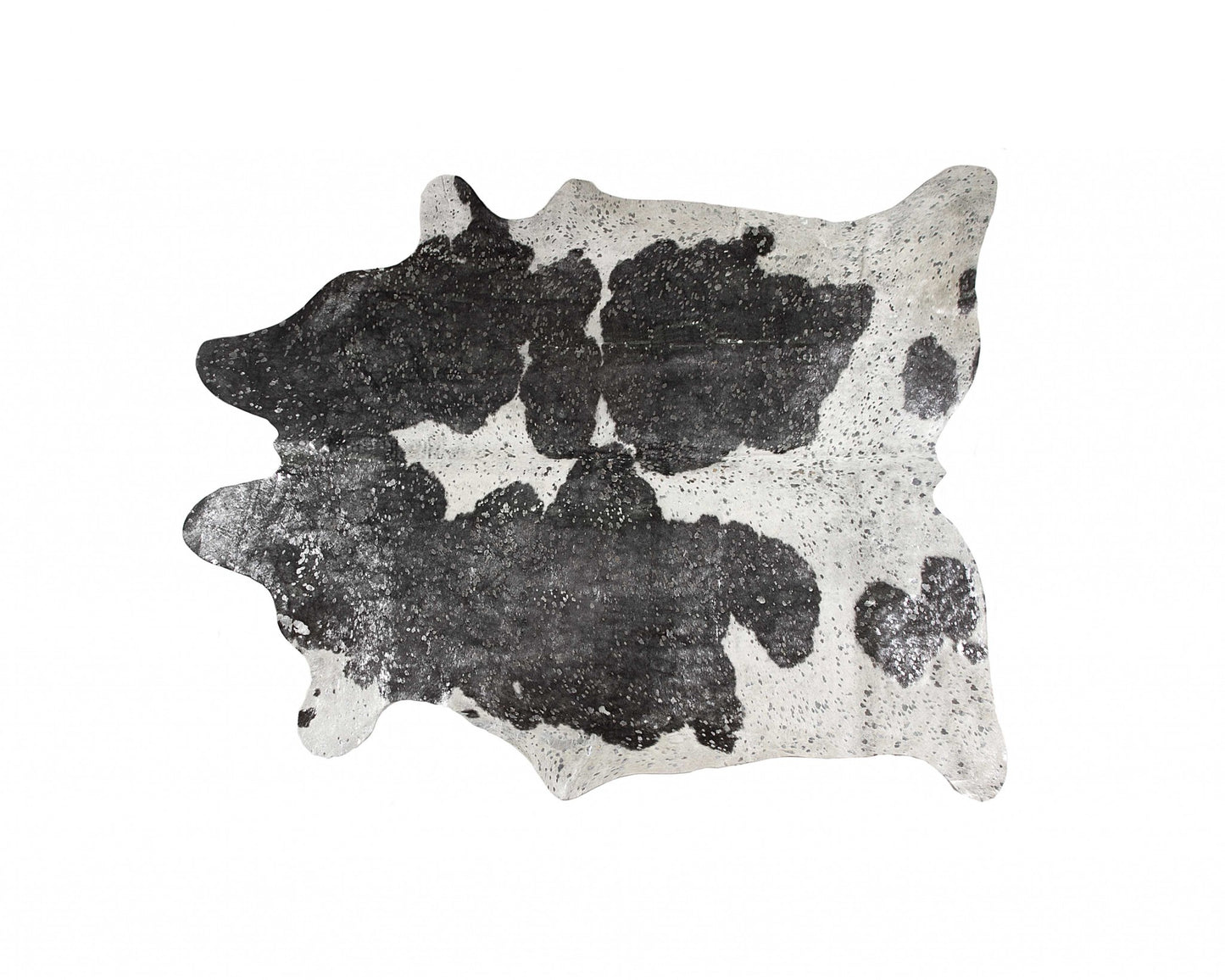 6' X 7' Gray Cowhide Area Rug