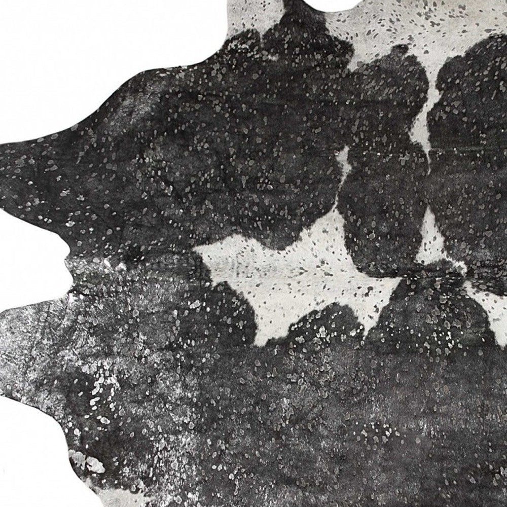 72" X 84" Grey Cowhide Rug