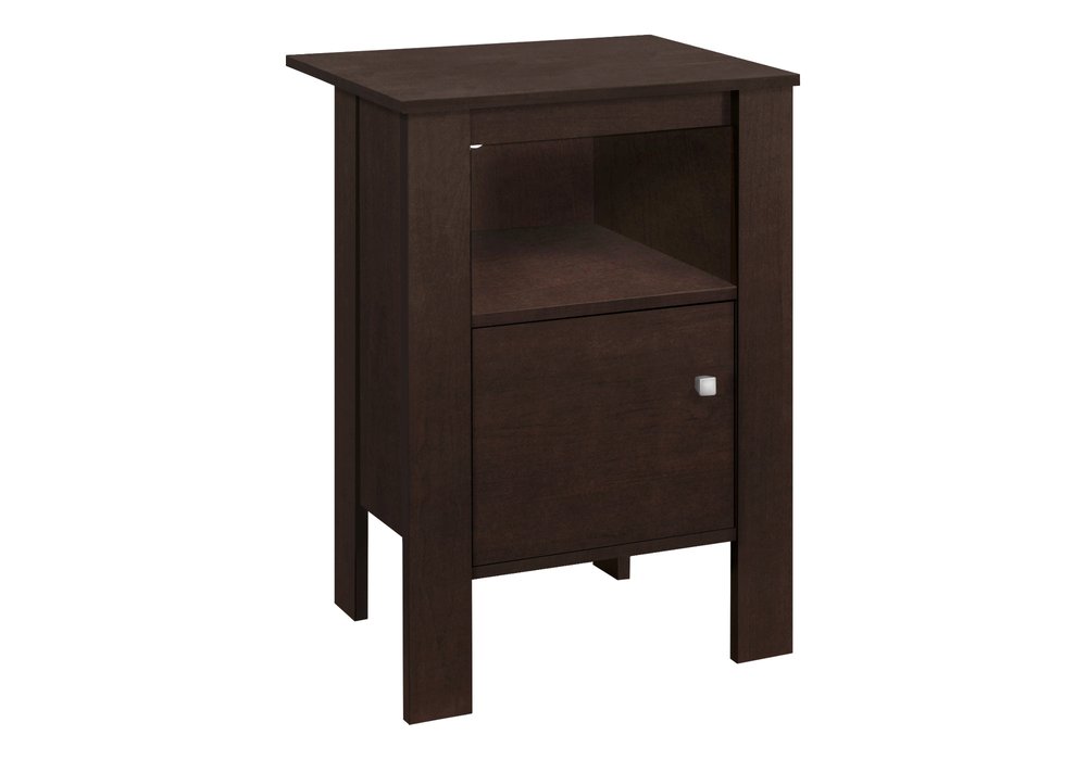 24" Espresso Wood Nightstand