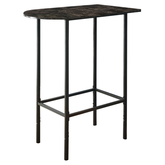 41" Black And Gray Wood And Metal End Table