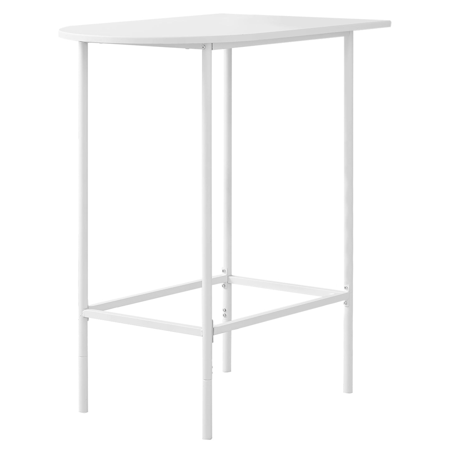 24" White Free Form Manufactured Wood Bar Table