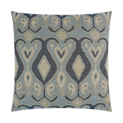 D.V. KAP HOME   24" x 24" Bristol Pillow - Blue Global    - 3328-B-2424
